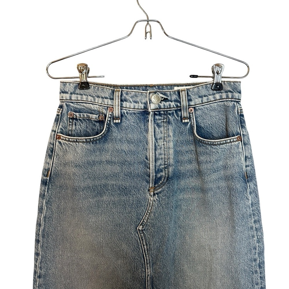 Rag & Bone Womens High Rise Midi Skirt Farrow Size 26 - Picture 5 of 9